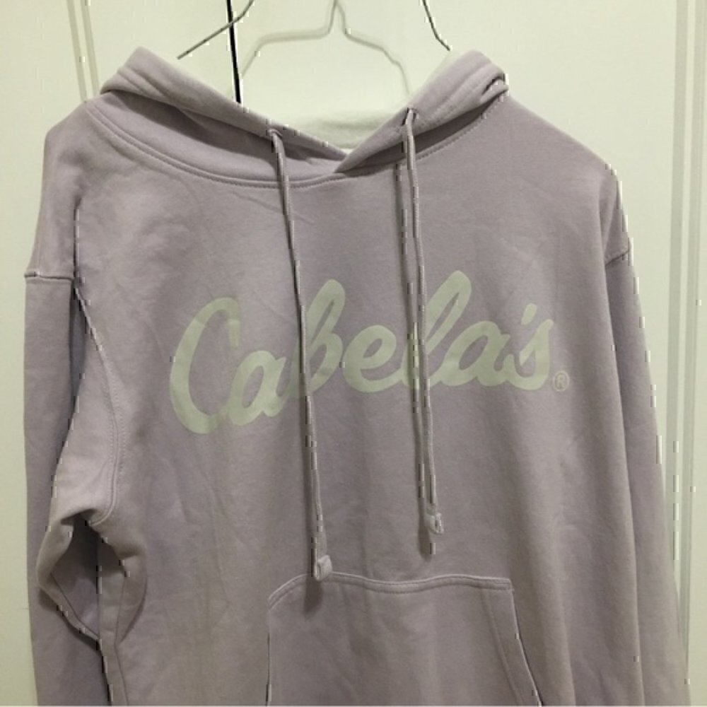 Cabelas woman’s size medium hoodie sweatshirt lilac - Picture 6 of 10